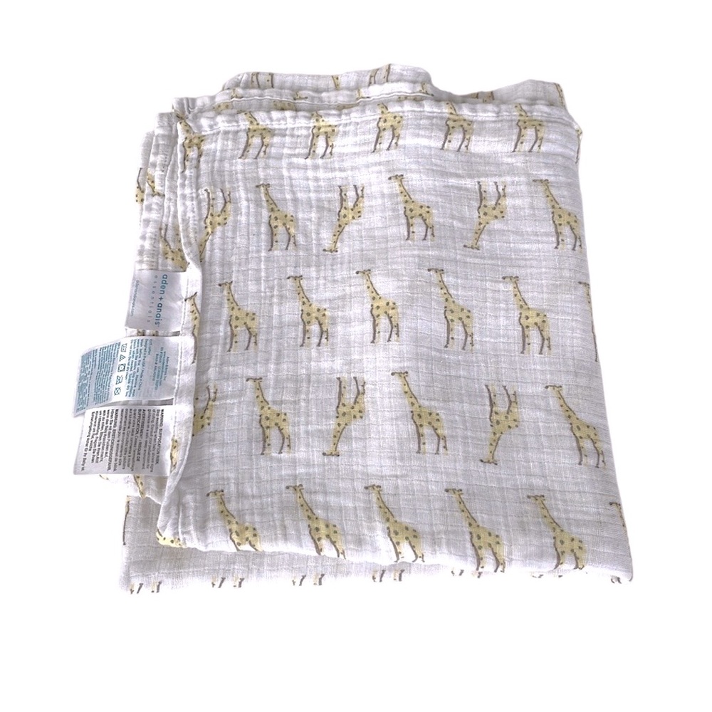 Aden + Anais Giraffe Swaddling Blanket 100% Cotton NWOT